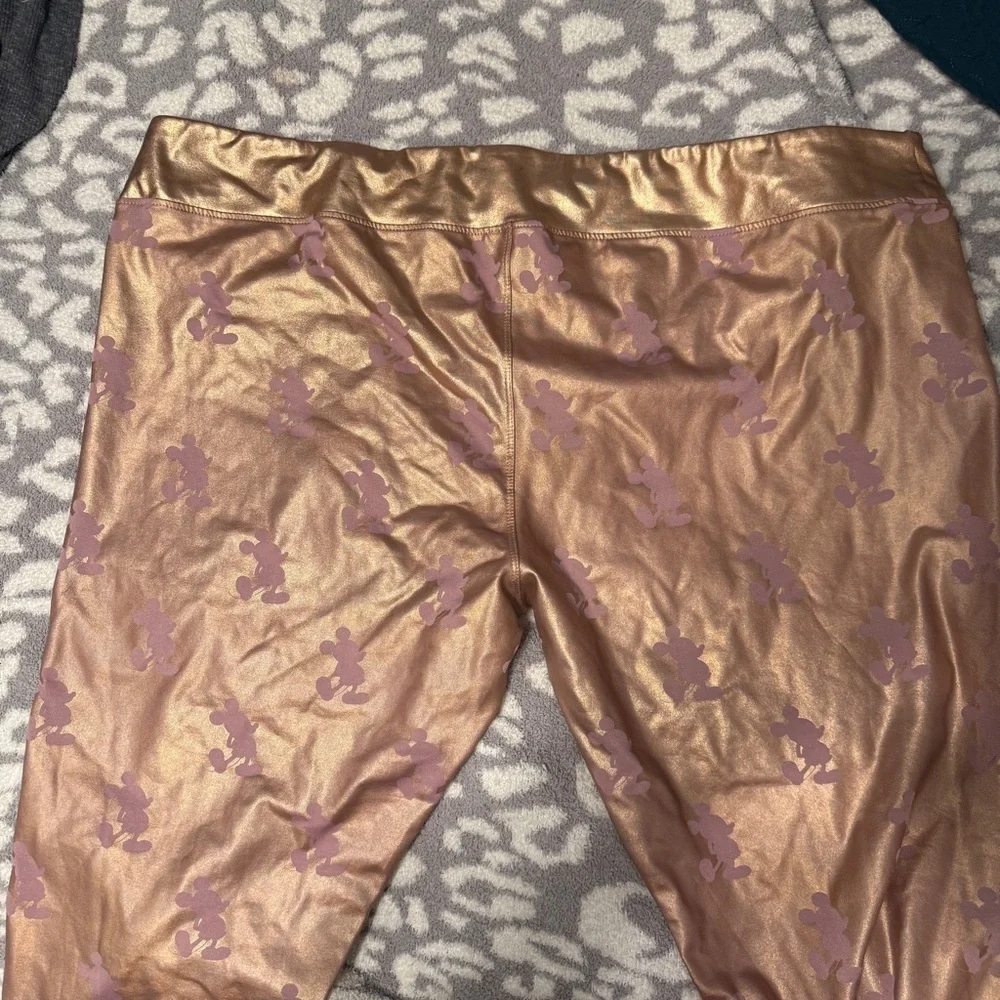 Disney Rose Gold Plus Size 2X Mickey Leggings